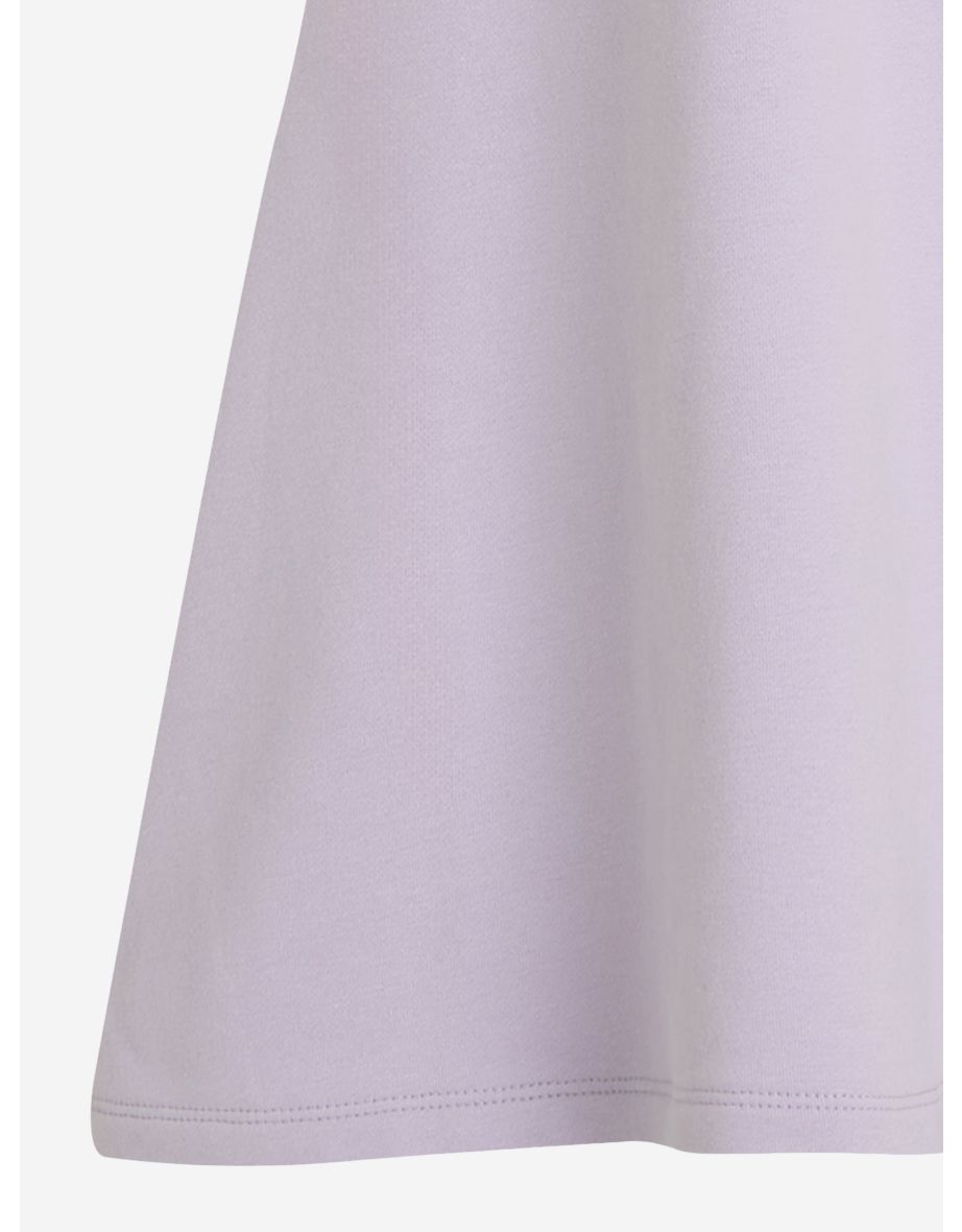 Girls CK Logo Fit Flare Dress in Purple - 3