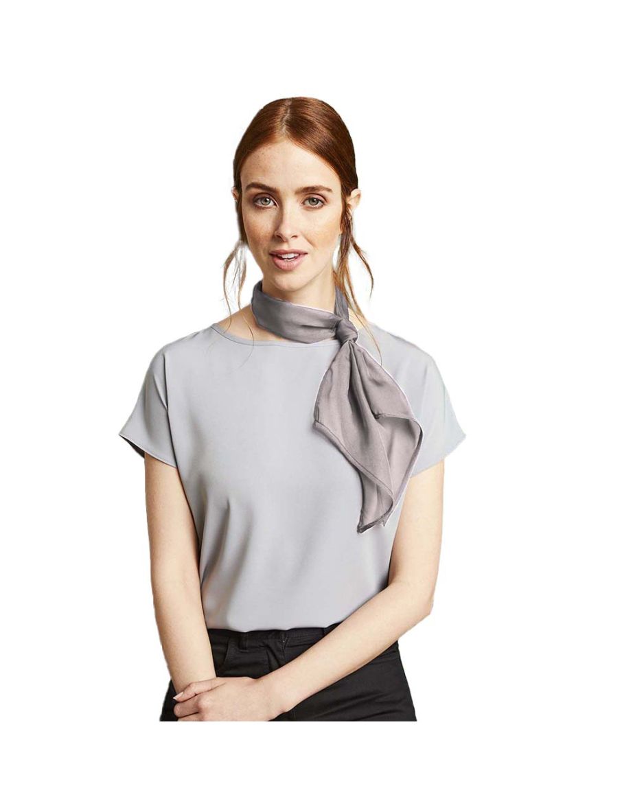 Premier Ladies/Womens Work Chiffon Formal Scarf - Silver - 1