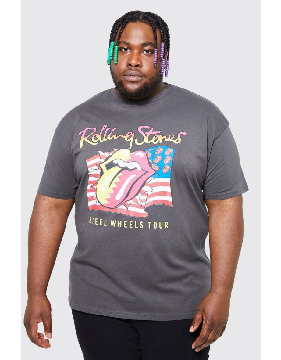 plus size rolling stones shirt