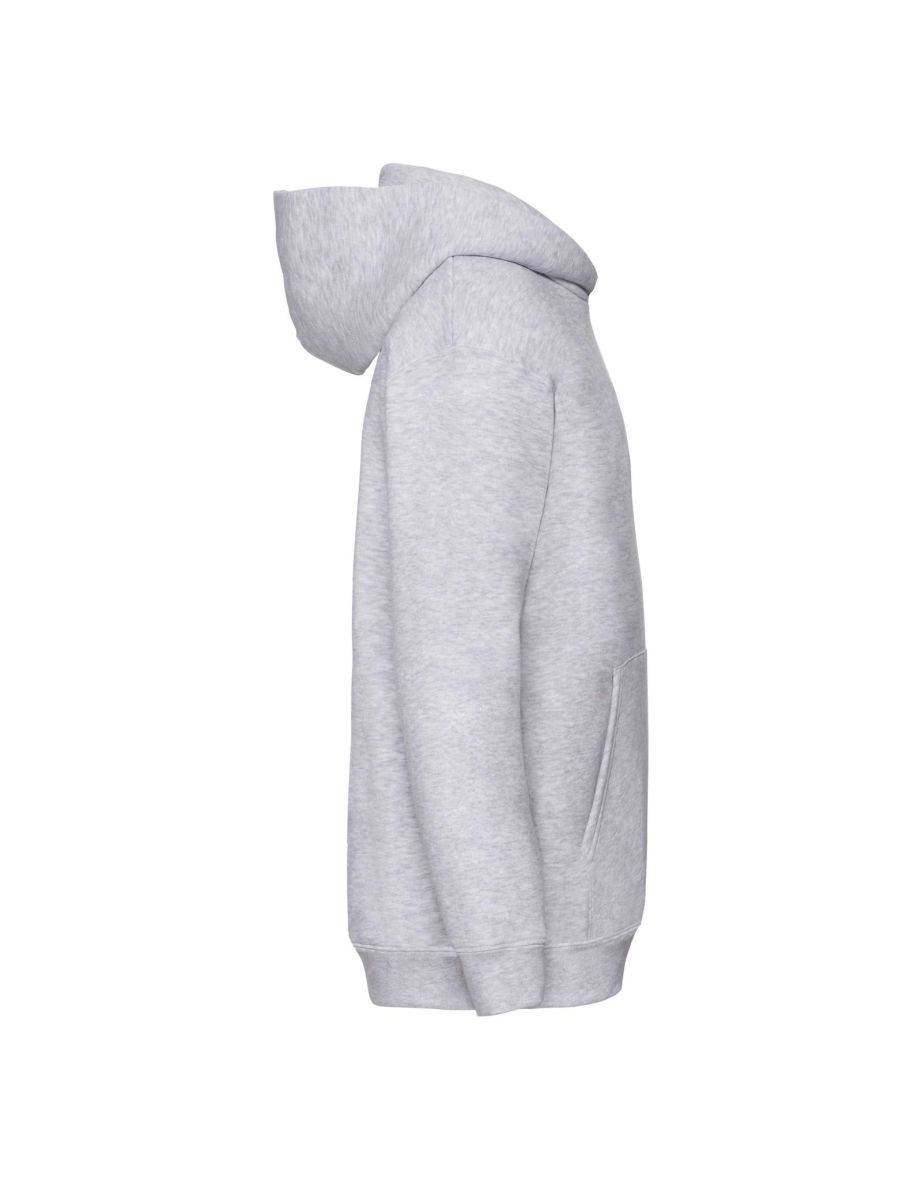 Fruit Of The Loom Kids Unisex Premium 70/30 Hooded Sweatshirt / Hoodie - Heather Grey - 2
