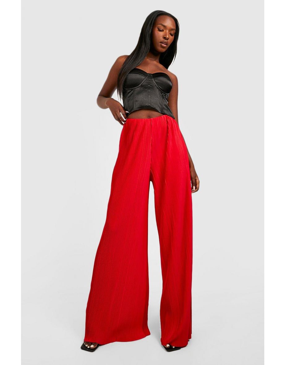 Womens Wide Leg Palazzo Pants High Waisted Lounge Pant Pleated Loose Fit  Smocked Casual Trousers Plus Size Pants Black L - Walmart.com