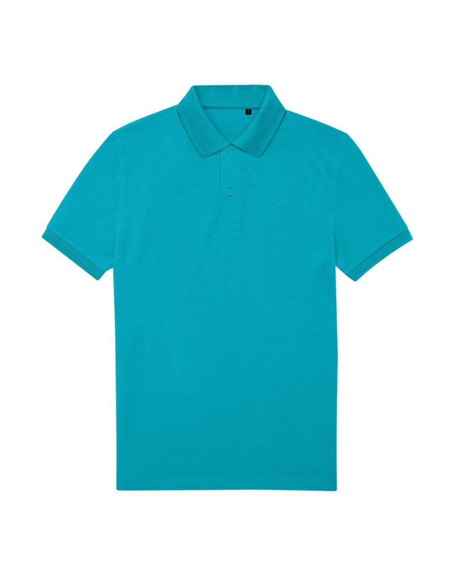 B&C Mens My Eco Polo Shirt - Pop Turquoise