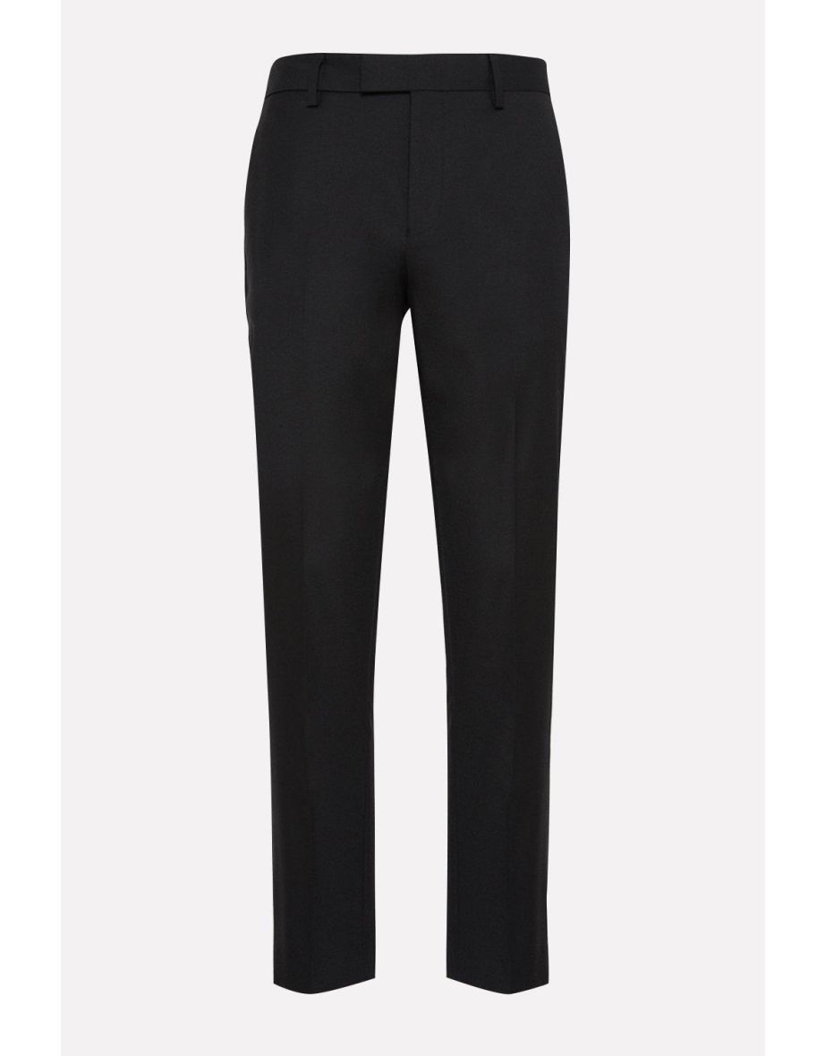 Slim Fit Black Tuxedo Suit Trousers - 3