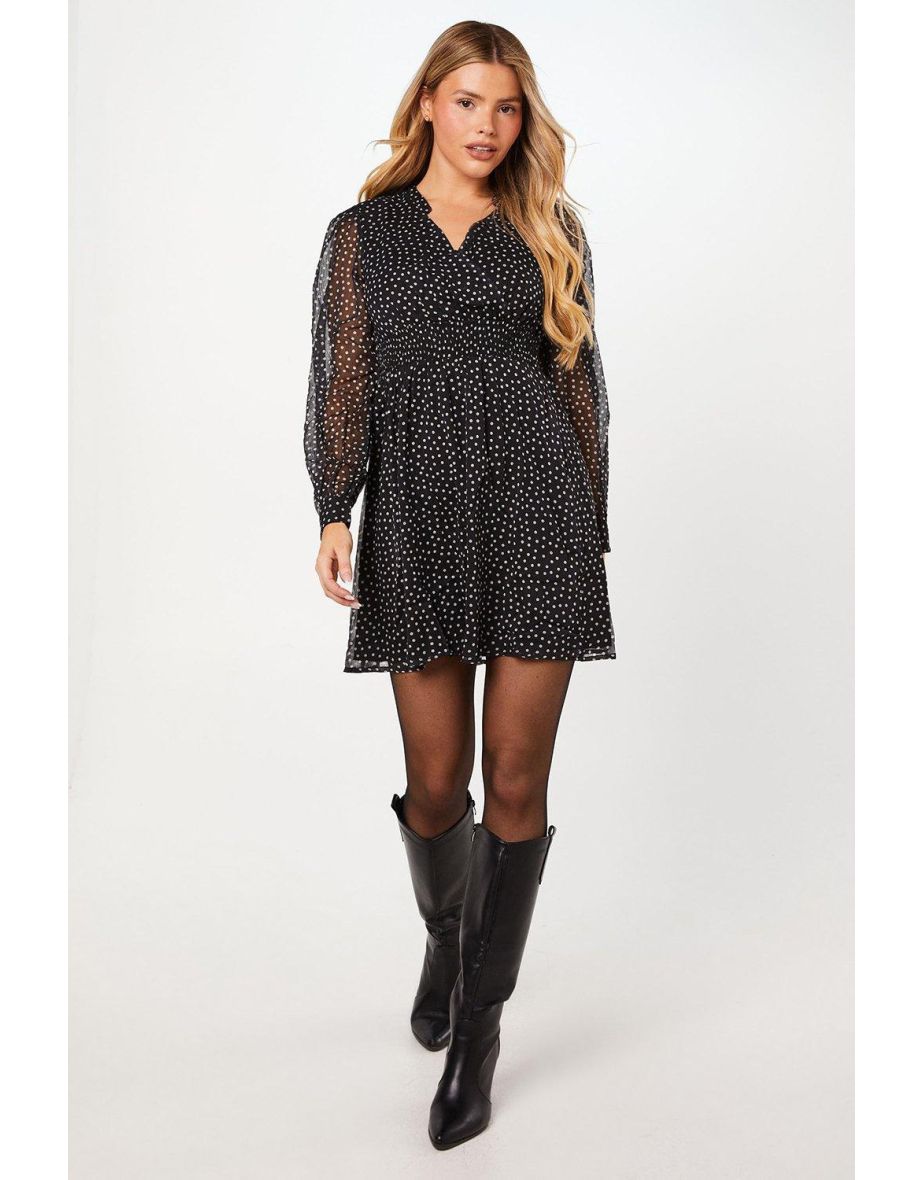 Spot shops chiffon blouse dress oasis