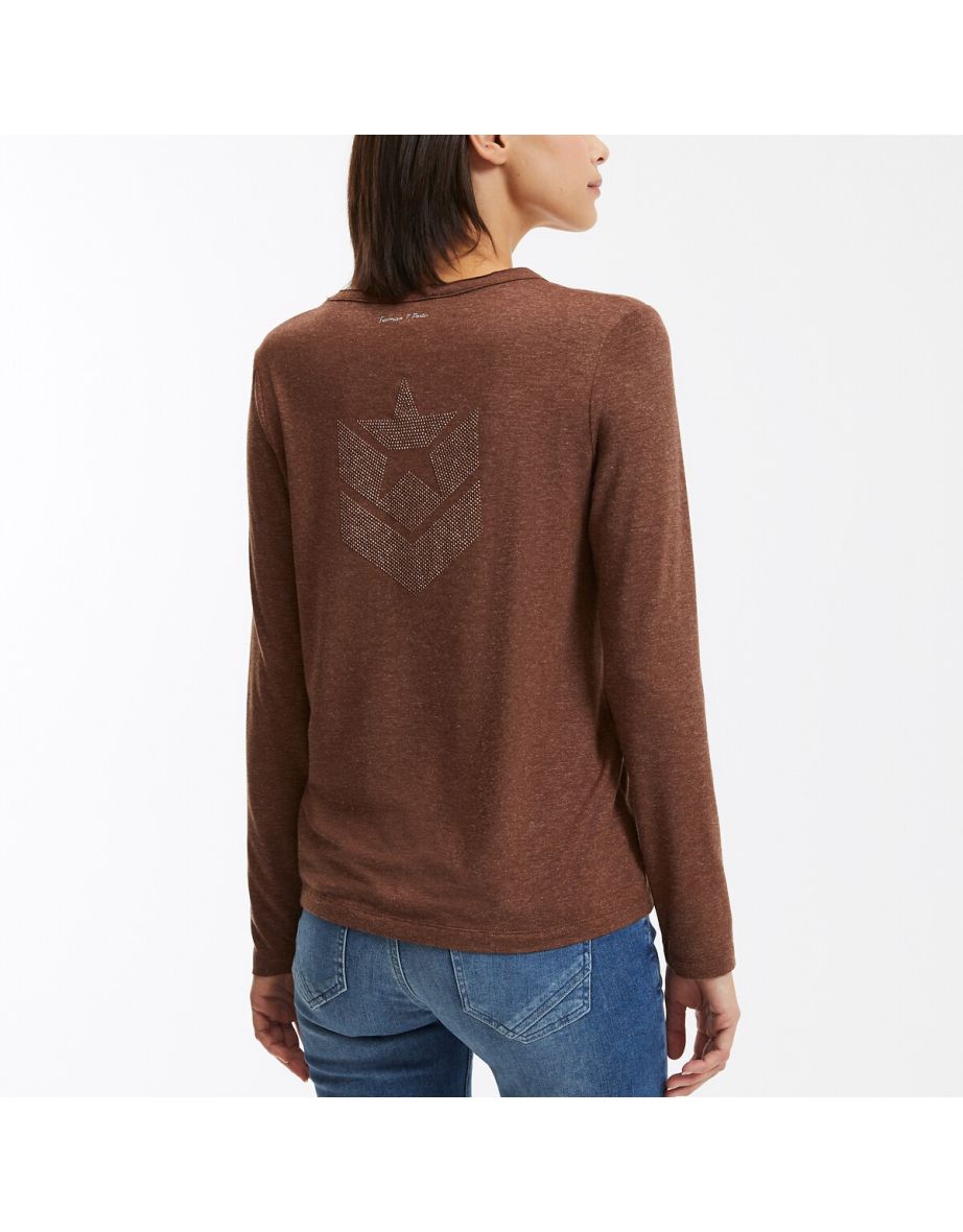 Torina Icon T-Shirt in Cotton Mix with Long Sleeves - 3