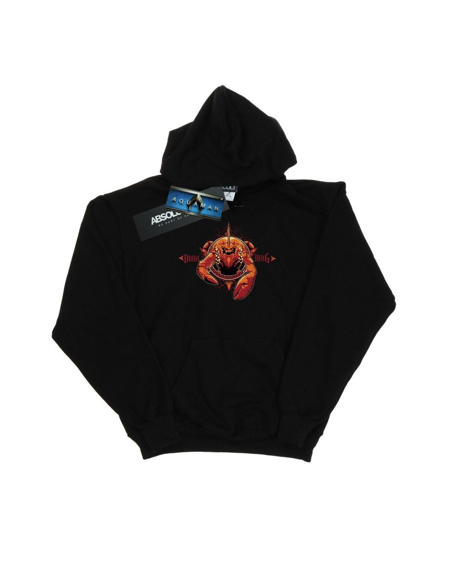 DC Comics Boys Aquaman Brine King Hoodie - Black