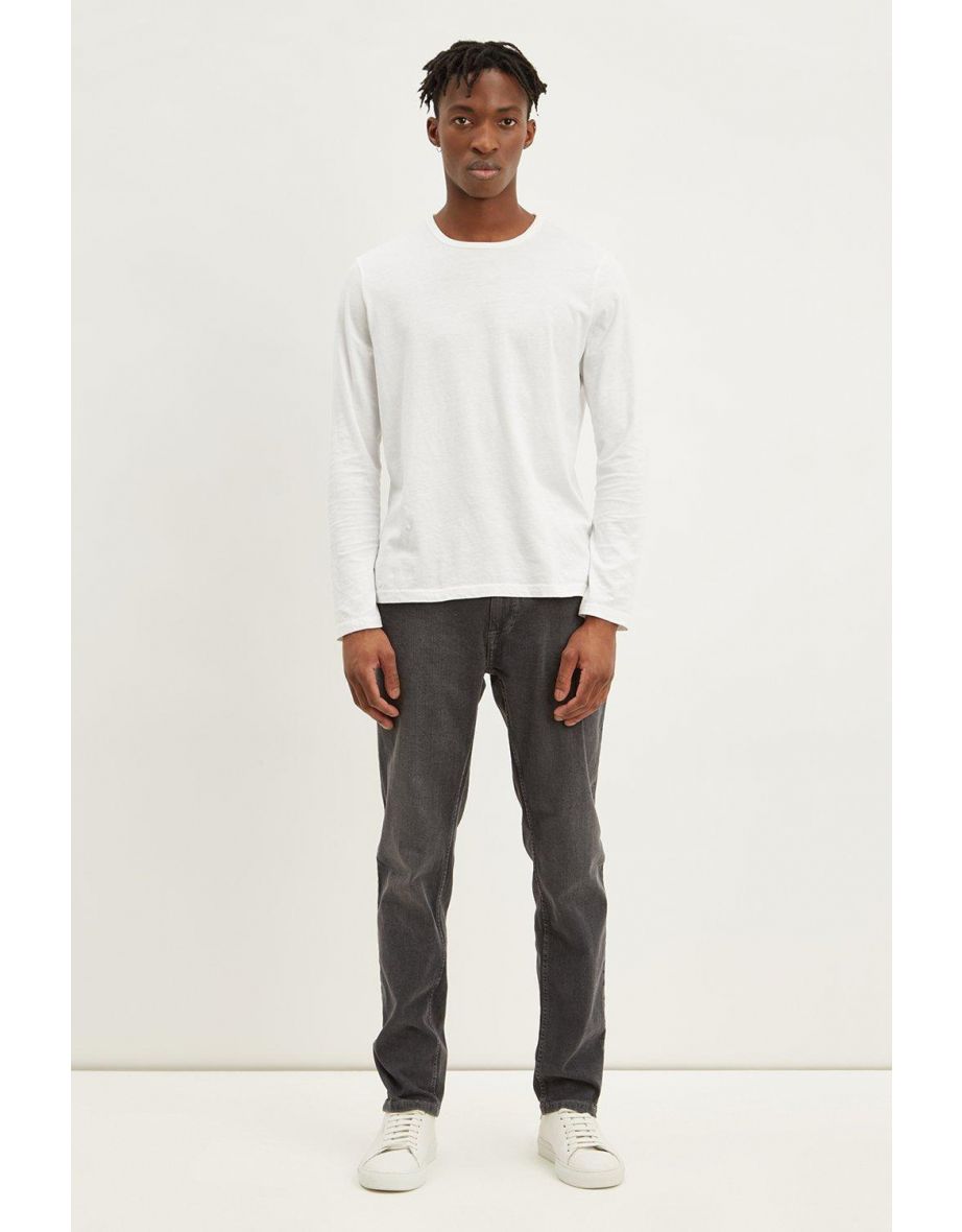 Tapered Dark Grey Jeans