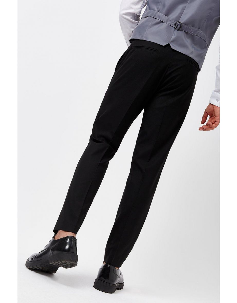 Skinny Black Essential Suit Trouser - 2