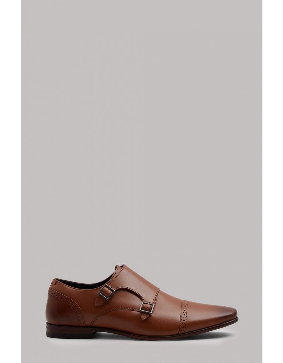 Benson Leather Monk Shoes