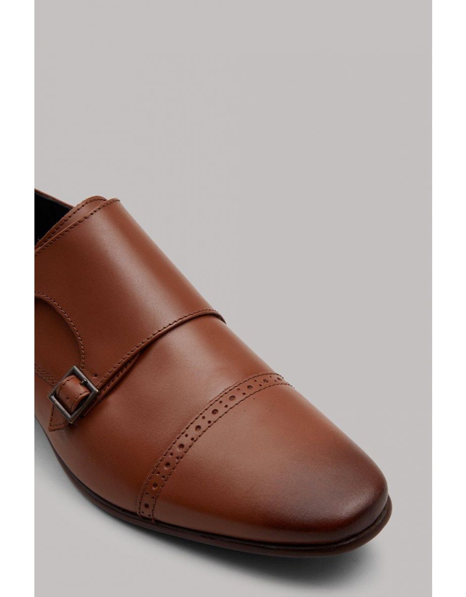 Benson Leather Monk Shoes - 2
