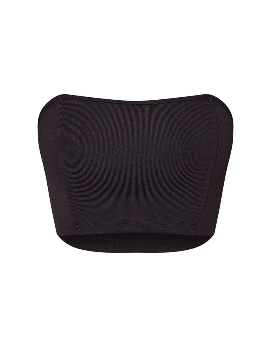 Black Bandage Crop Corset - 4