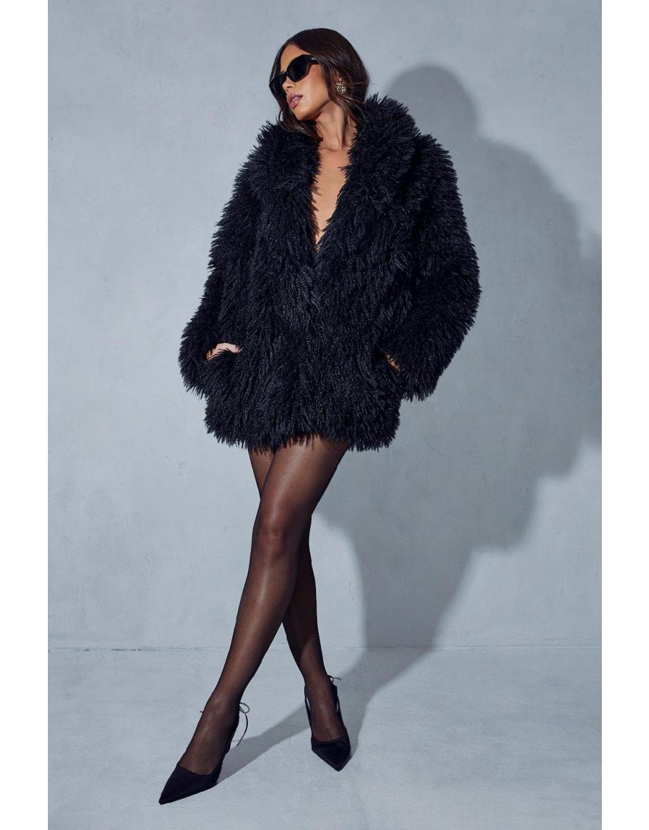 Premium Mongolian Faux Fur Coat