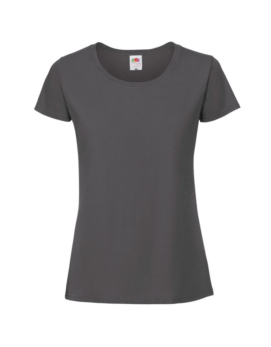 Fruit Of The Loom Womens/Ladies Ringspun Premium T-Shirt - Pencil Grey