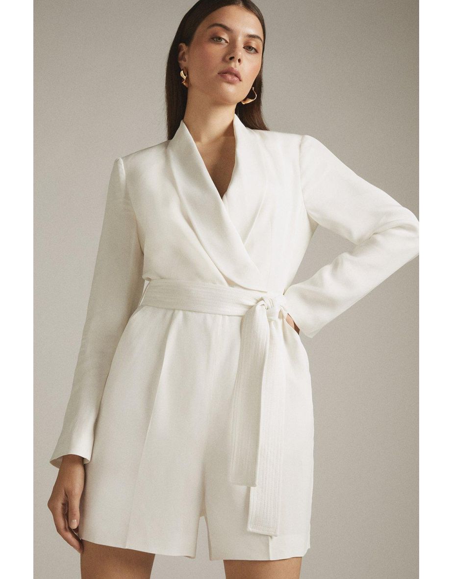 Tuxedo Wrap Playsuit