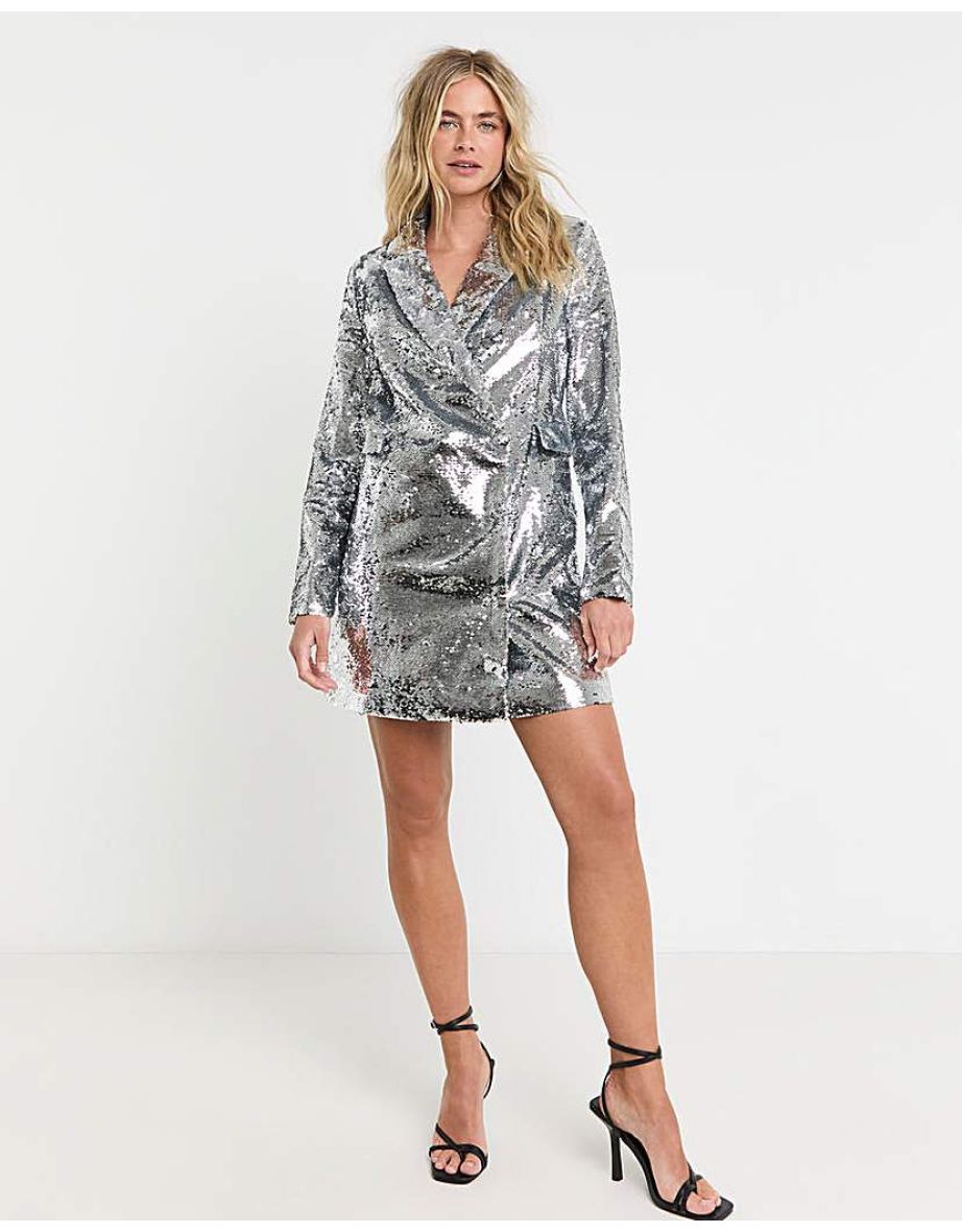 Sequin Blazer Dress