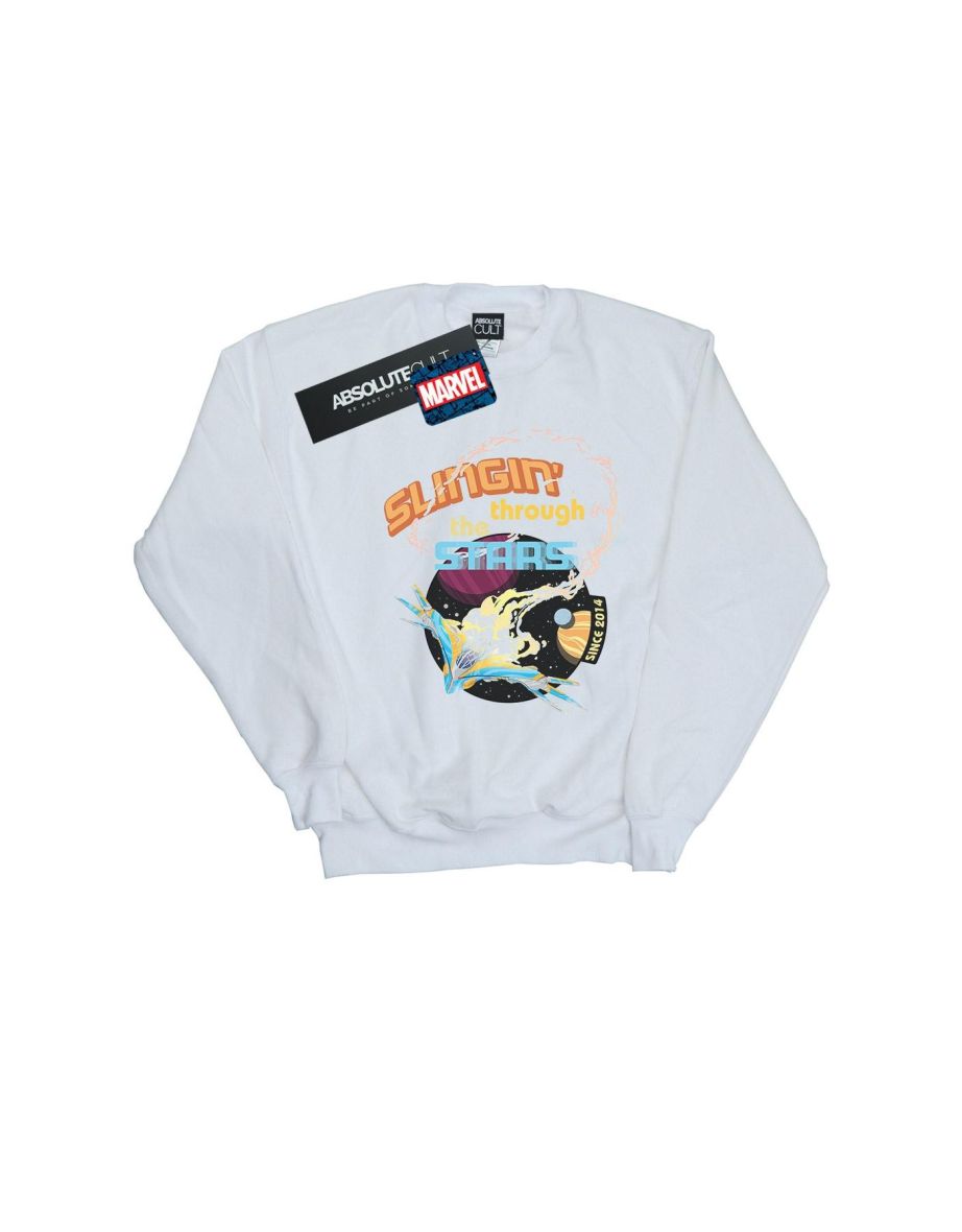 Marvel Boys Guardians Of The Galaxy Milano Stars Sweatshirt - White