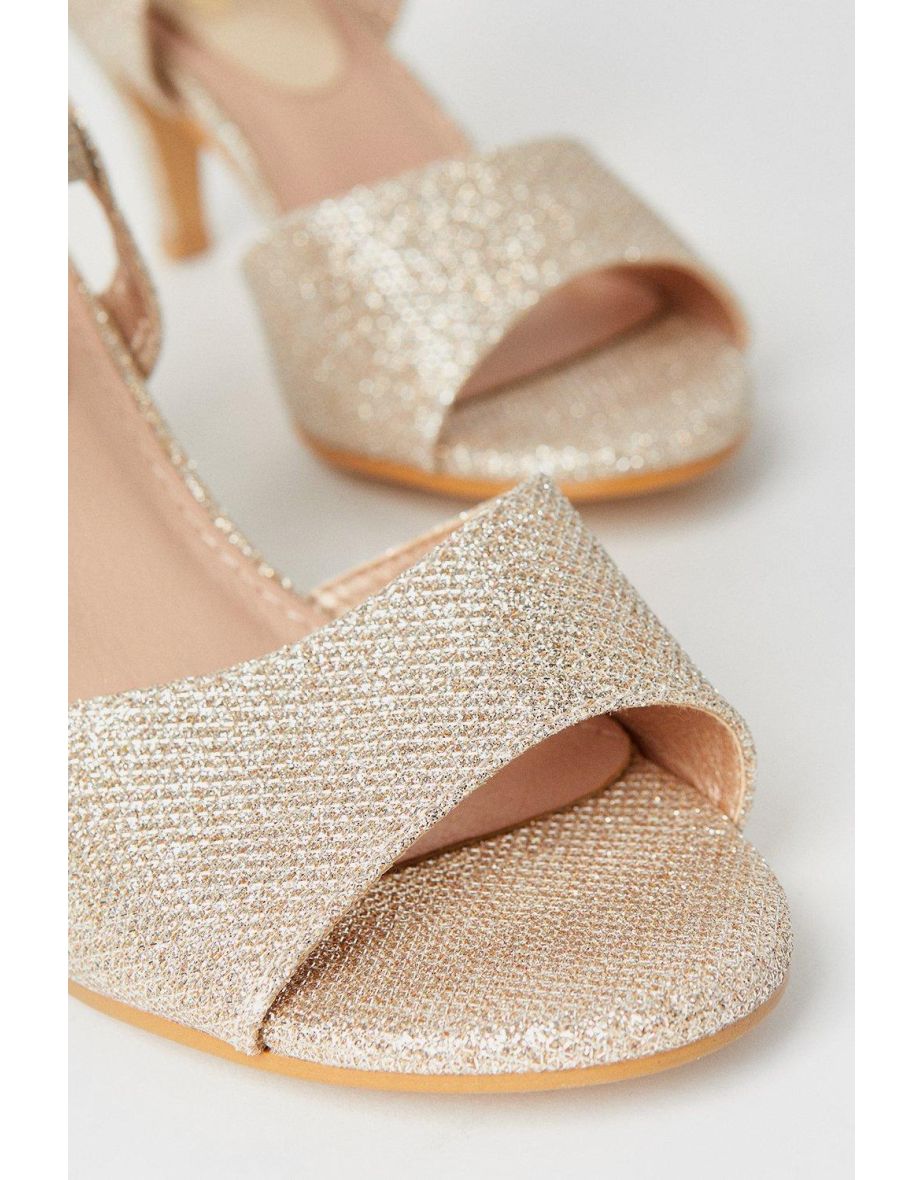 Good For The Sole: Wide Fit Trish Peep Toe Heeled Sandals - 3