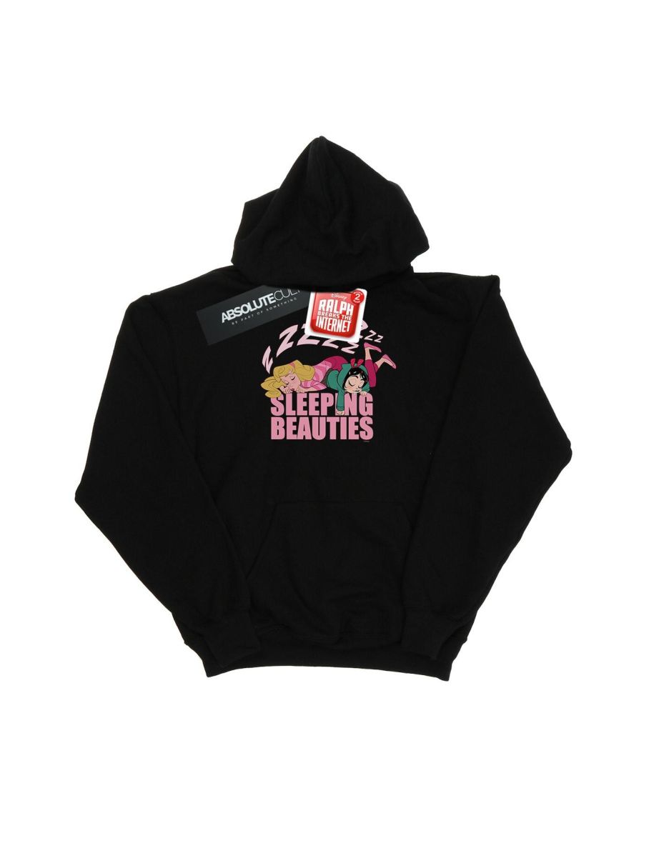 Disney Girls Wreck It Ralph Aurora And Vanellope Hoodie - Black