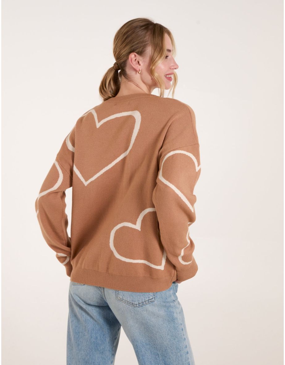 Heart Print 'Amour' Jumper - 4