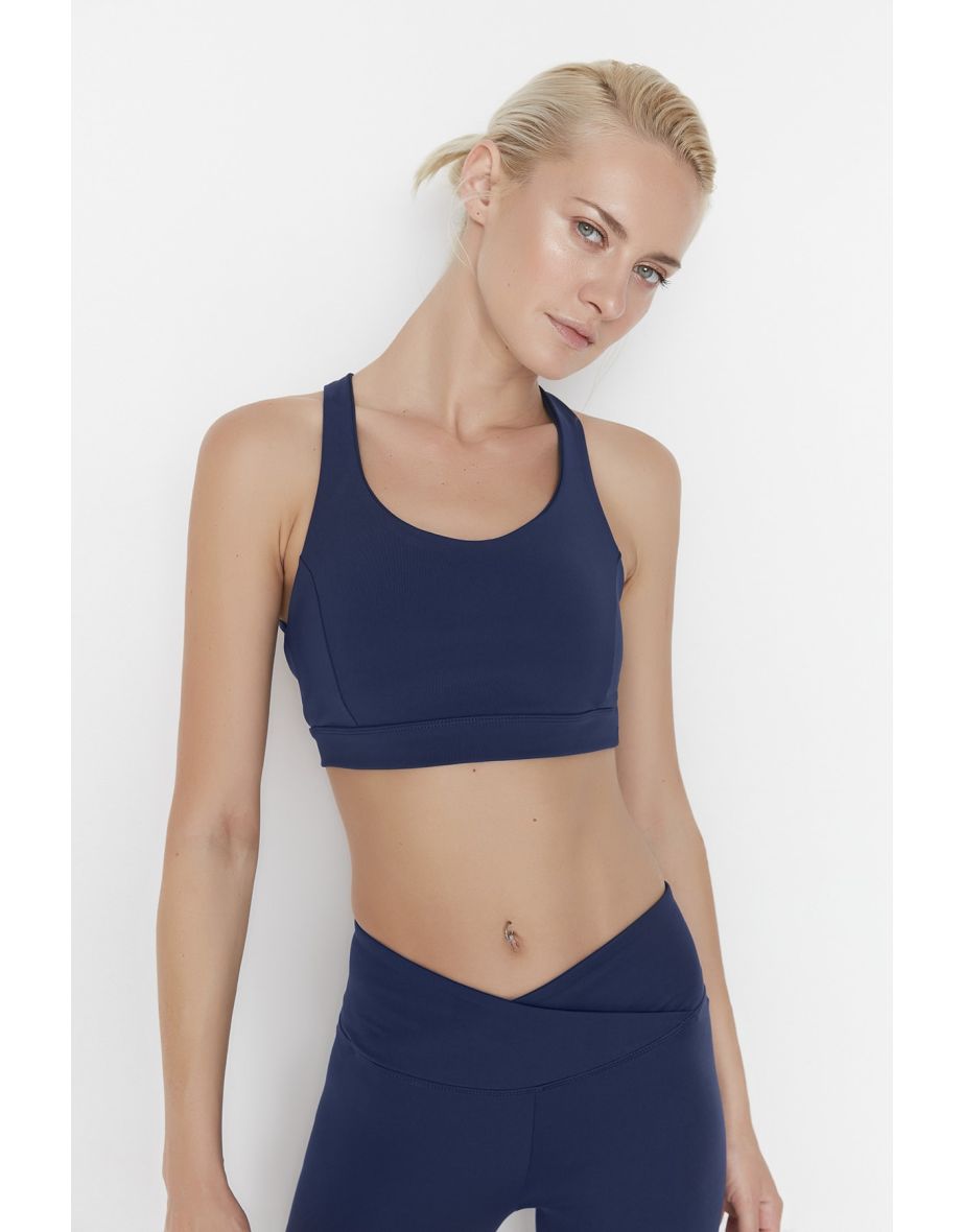 Sports Bra - Navy blue - Plain