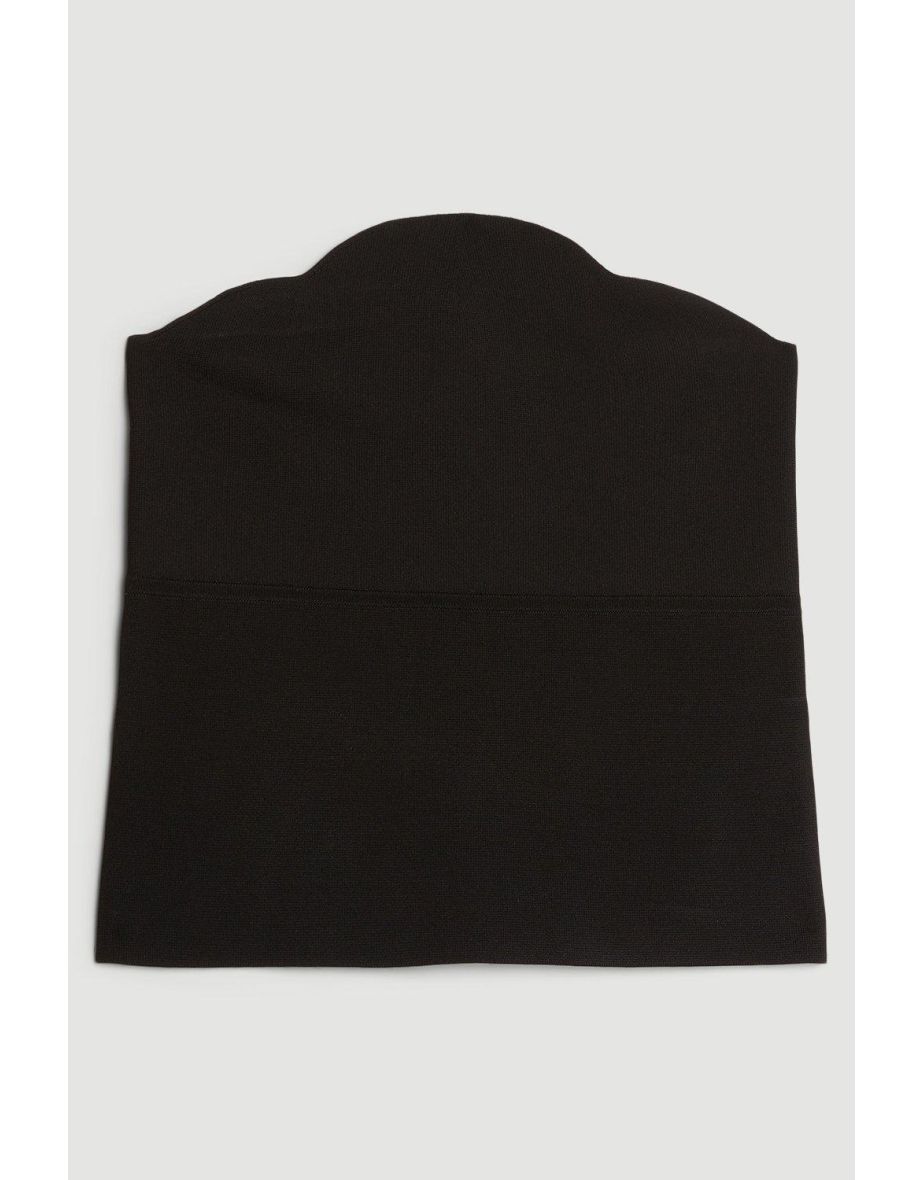 Premium Viscose Blend Body Contouring Knit Bandeau Top - 3