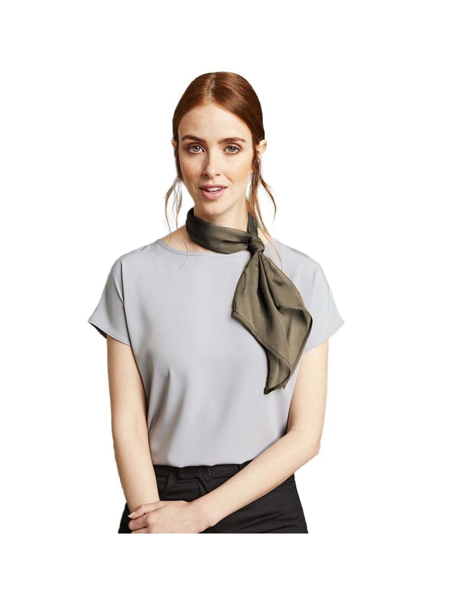 Premier Ladies/Womens Work Chiffon Formal Scarf - Olive