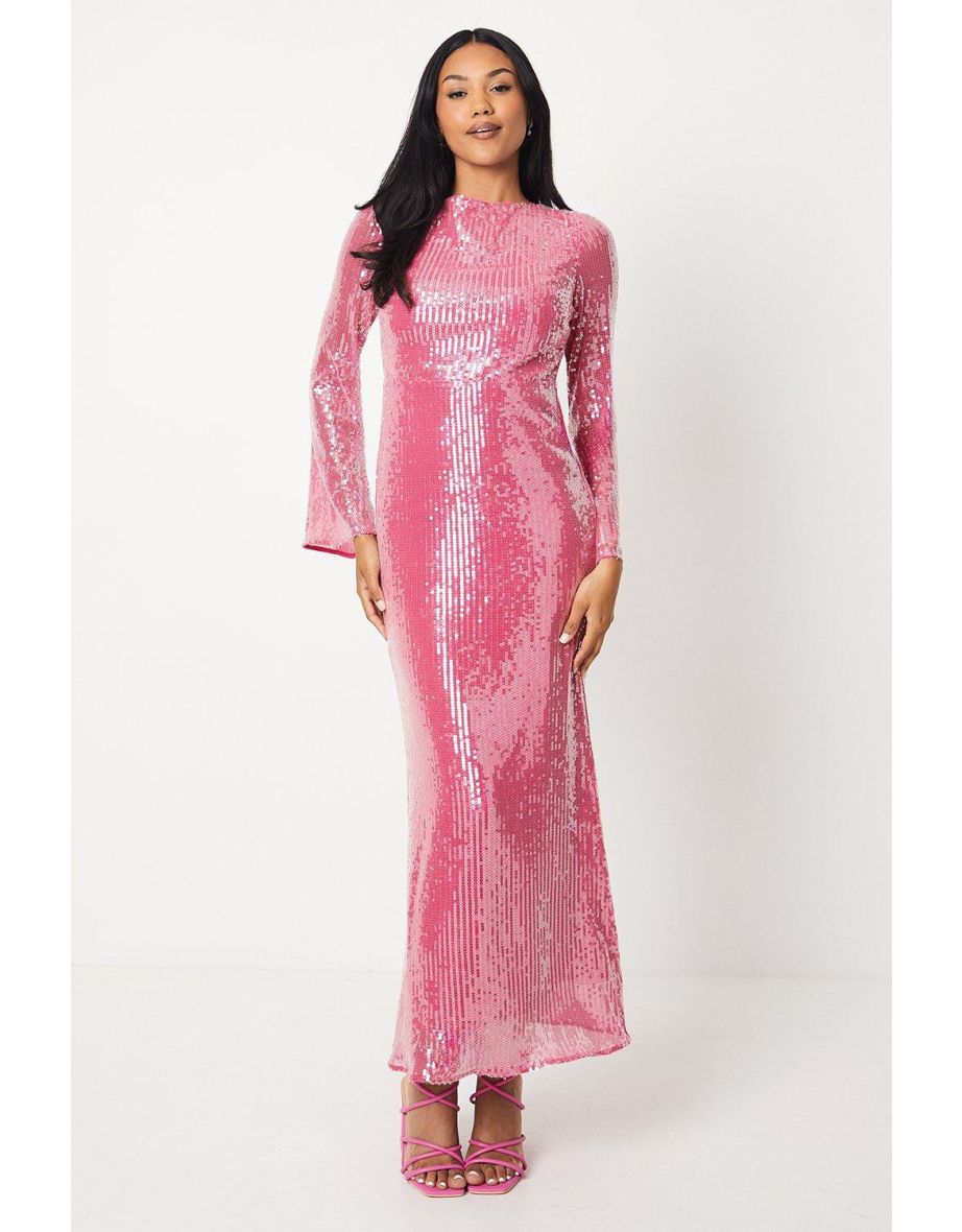 Flare sleeve gown best sale