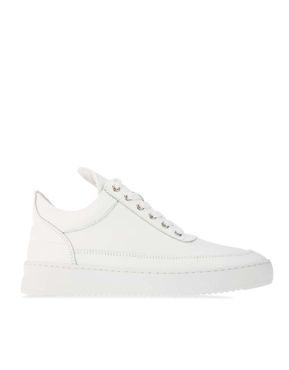 Women's Filling Pieces Low Top Ripple Tonal Trainers in White