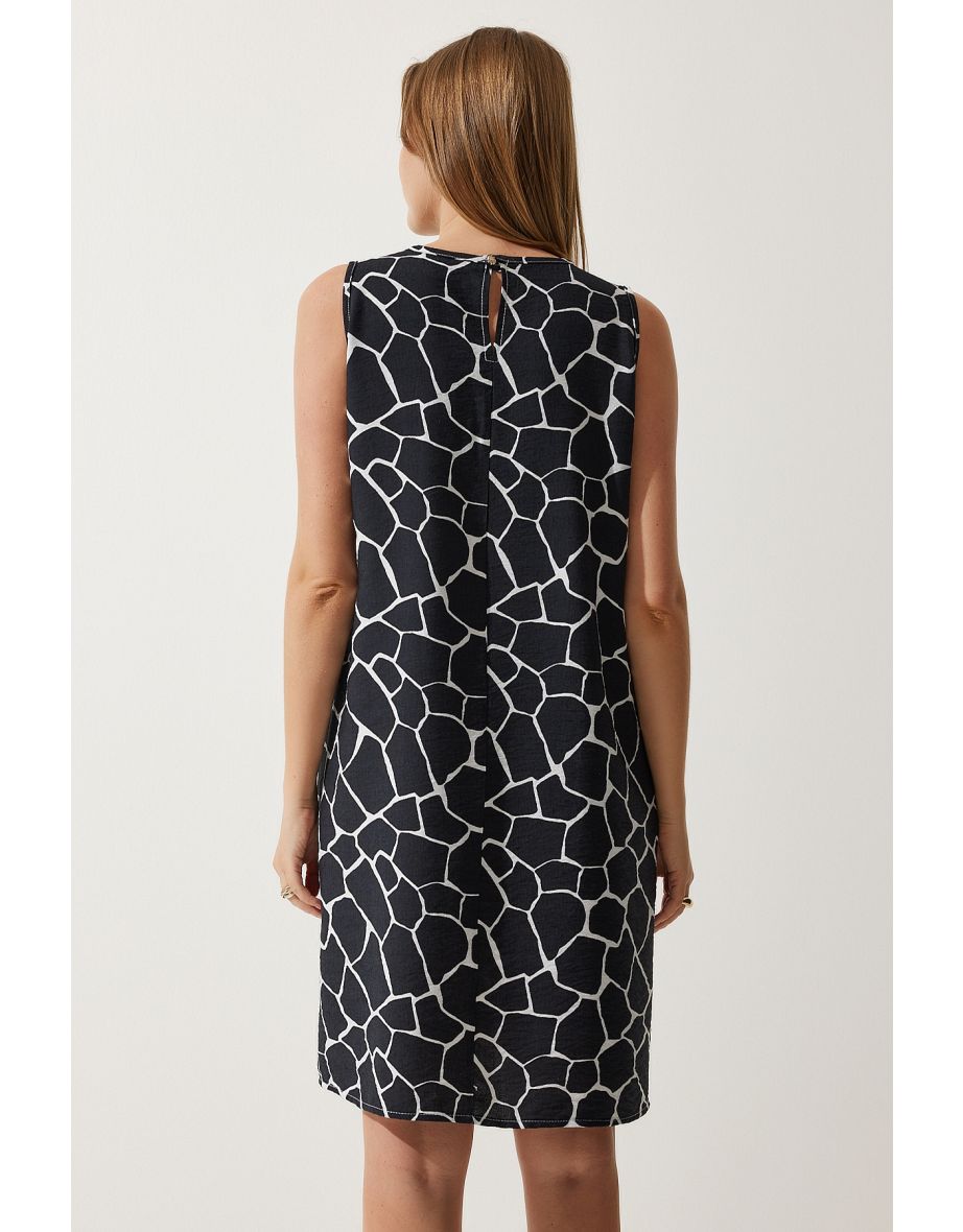Happiness İStanbul Black A-Line Mini Shift Dress - 3