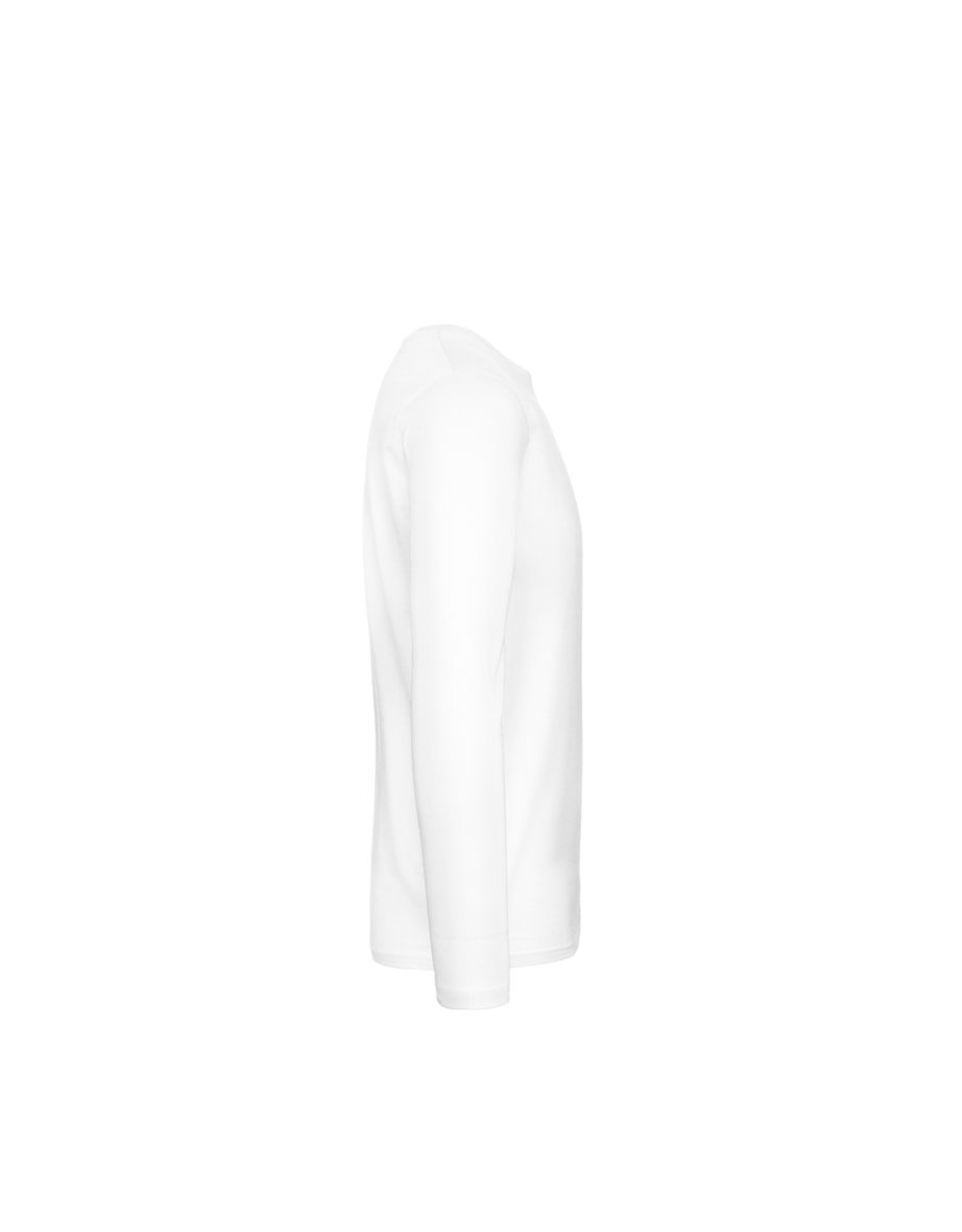 B&C Mens #E190 Long Sleeve T-Shirt - White - 2