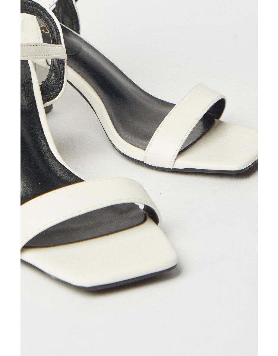 Mimosa High Block Heel Barely There Sandals - 3