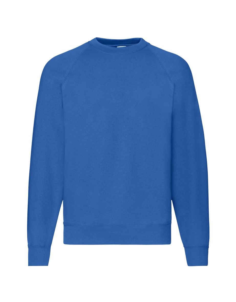 Fruit Of The Loom Mens Classic 80/20 Raglan Sweatshirt - Royal Blue