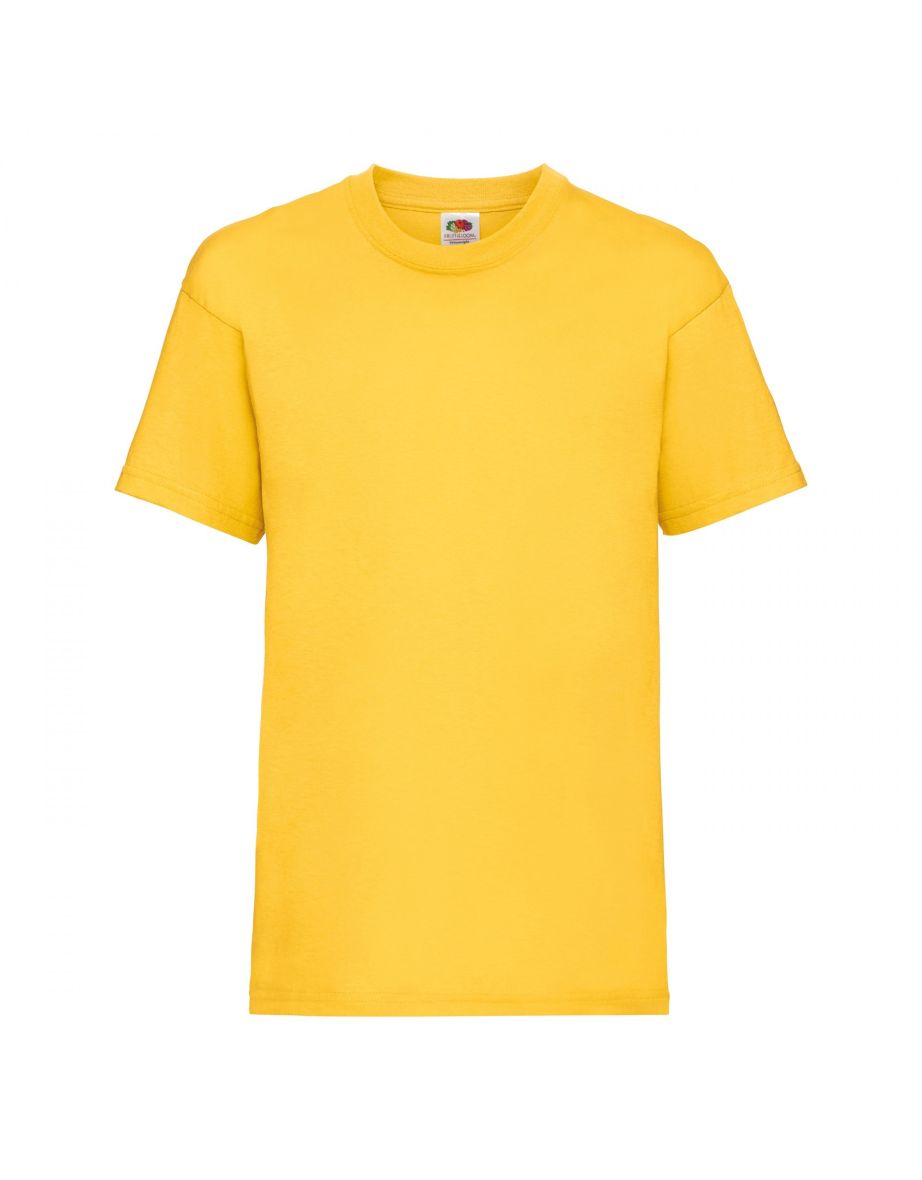Fruit Of The Loom Childrens/Kids Unisex Valueweight Short Sleeve T-Shirt - Sunflower