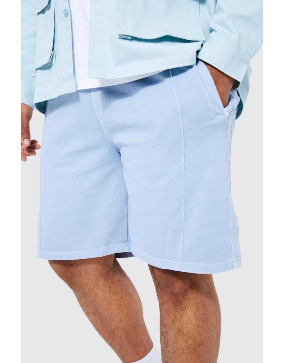 Plus Loose Fit Heavyweight Loopback Short - blue - 2