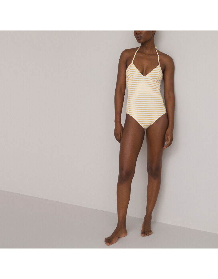 Striped Triangle Swimsuit - 2