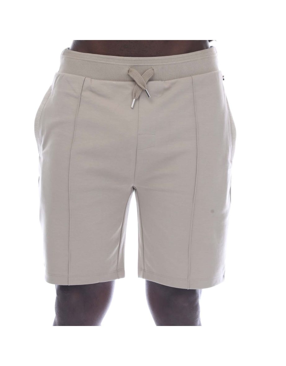 Men's Boss Tracksuit Shorts in Cream