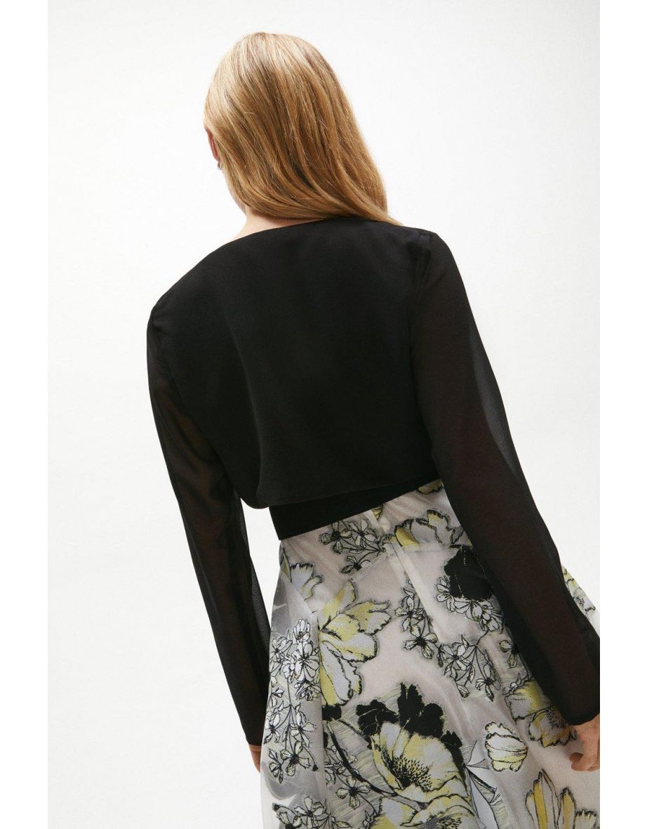 Coast Fashion Black Cropped Bolero - 2