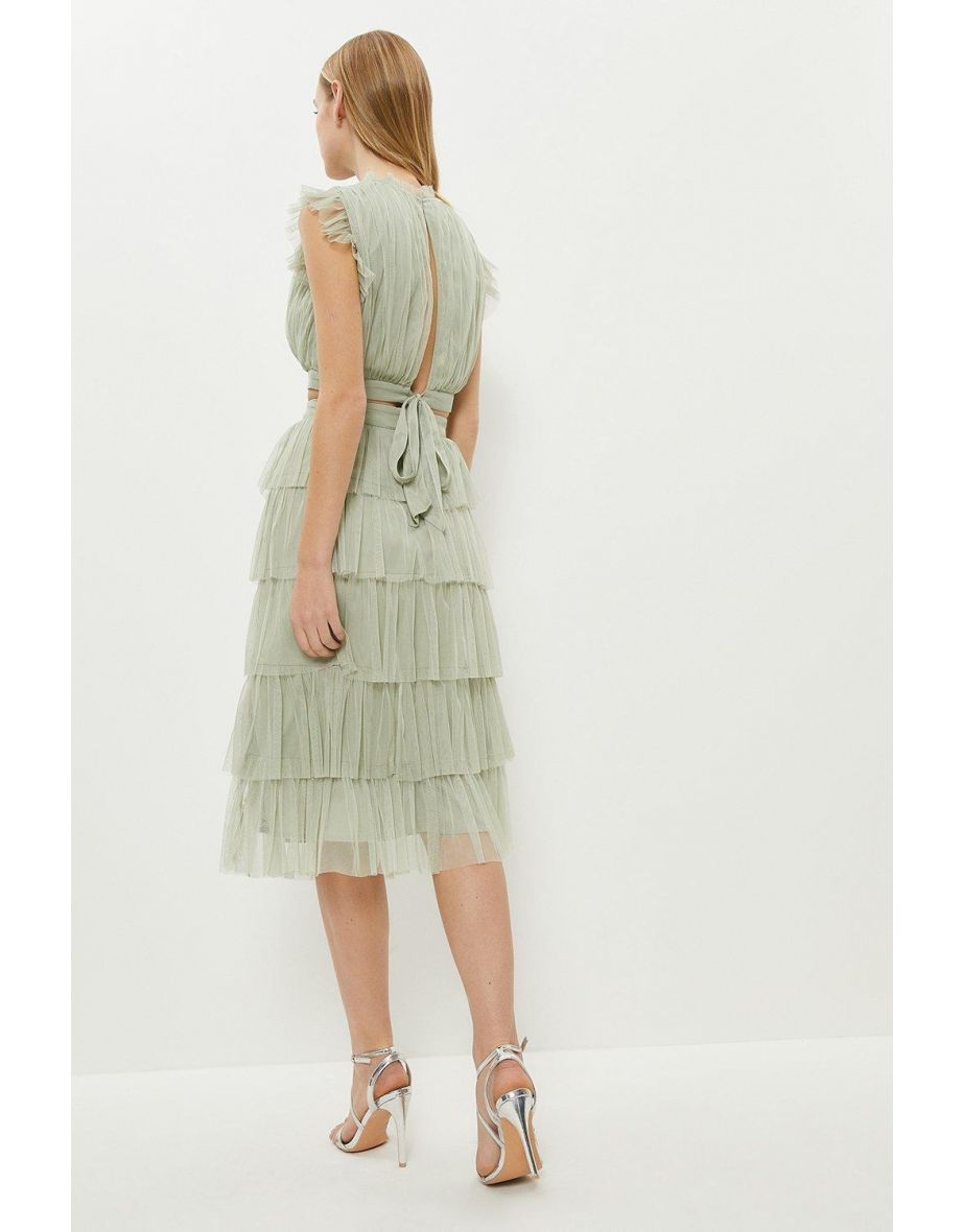 All Over Tiered Tulle Skirt - 2