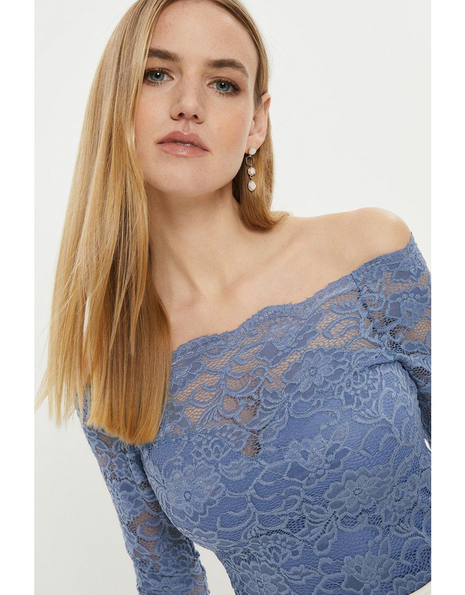 Bardot Lace Bodysuit