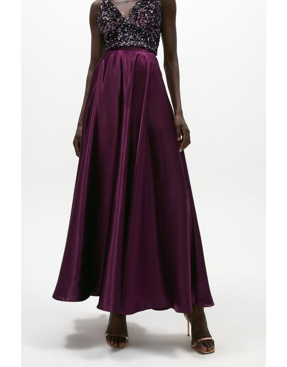 Satin Maxi Skirt