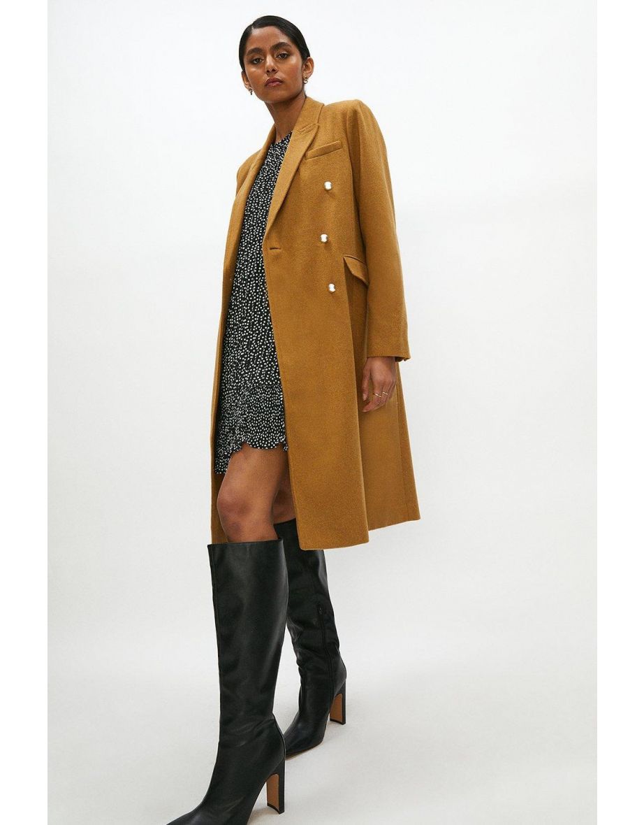 Long Line Double Breasted Formal Coat