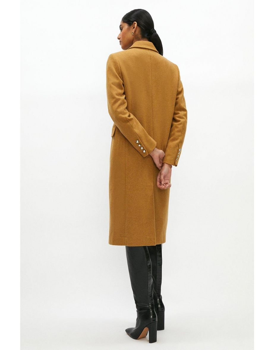 Long Line Double Breasted Formal Coat - 2