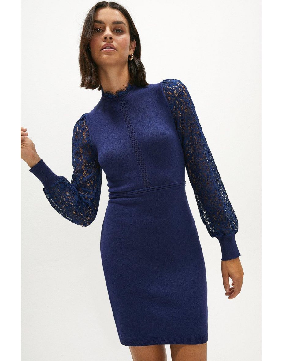 Lace Sleeve Dress