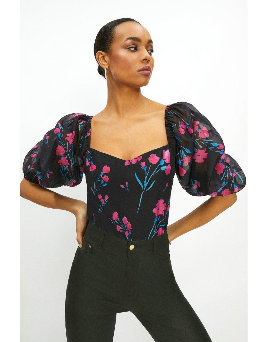 Matte Organza Full Sleeve Body