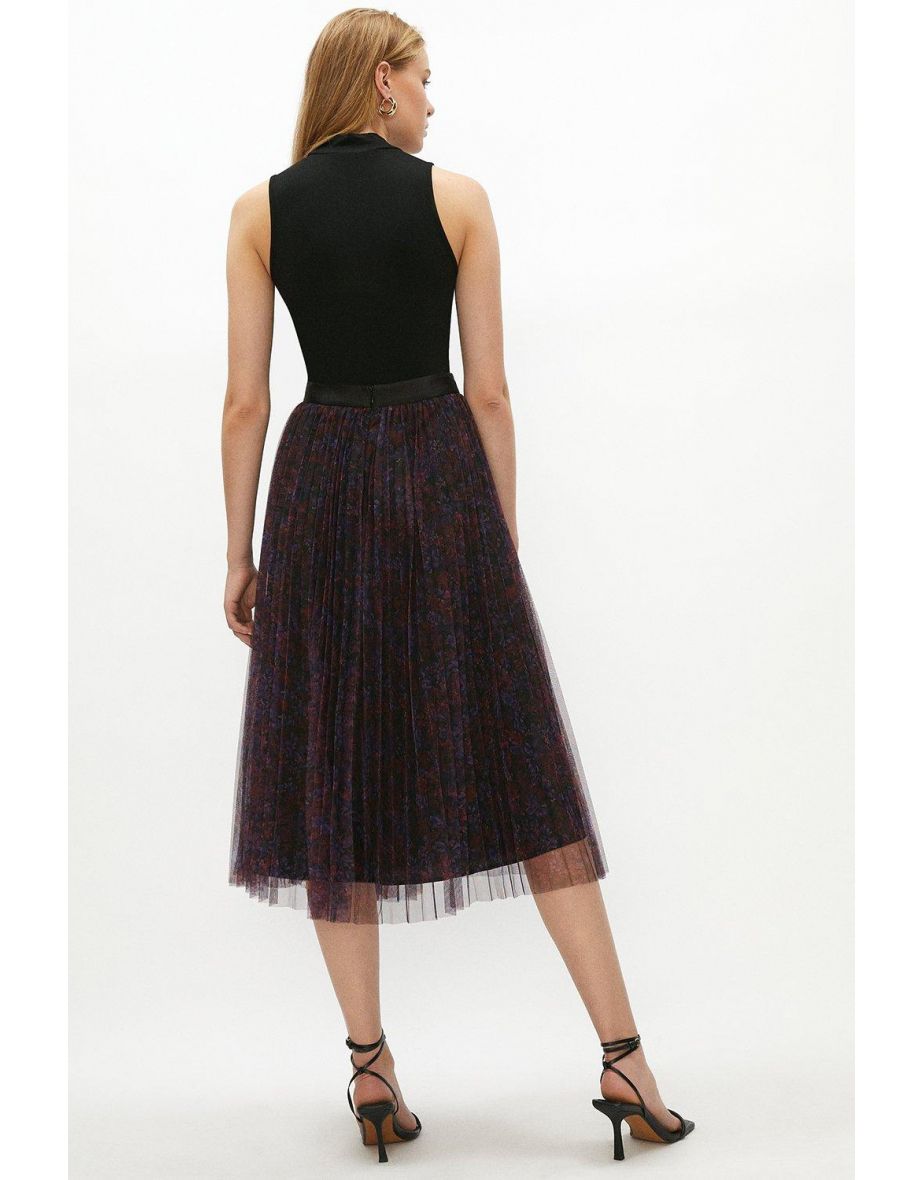Pleated Midi Skirt - 2