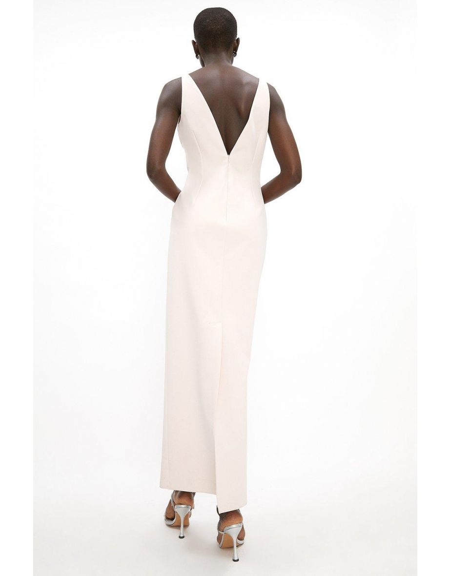 Strappy Slim Column Dress - Blush - 2
