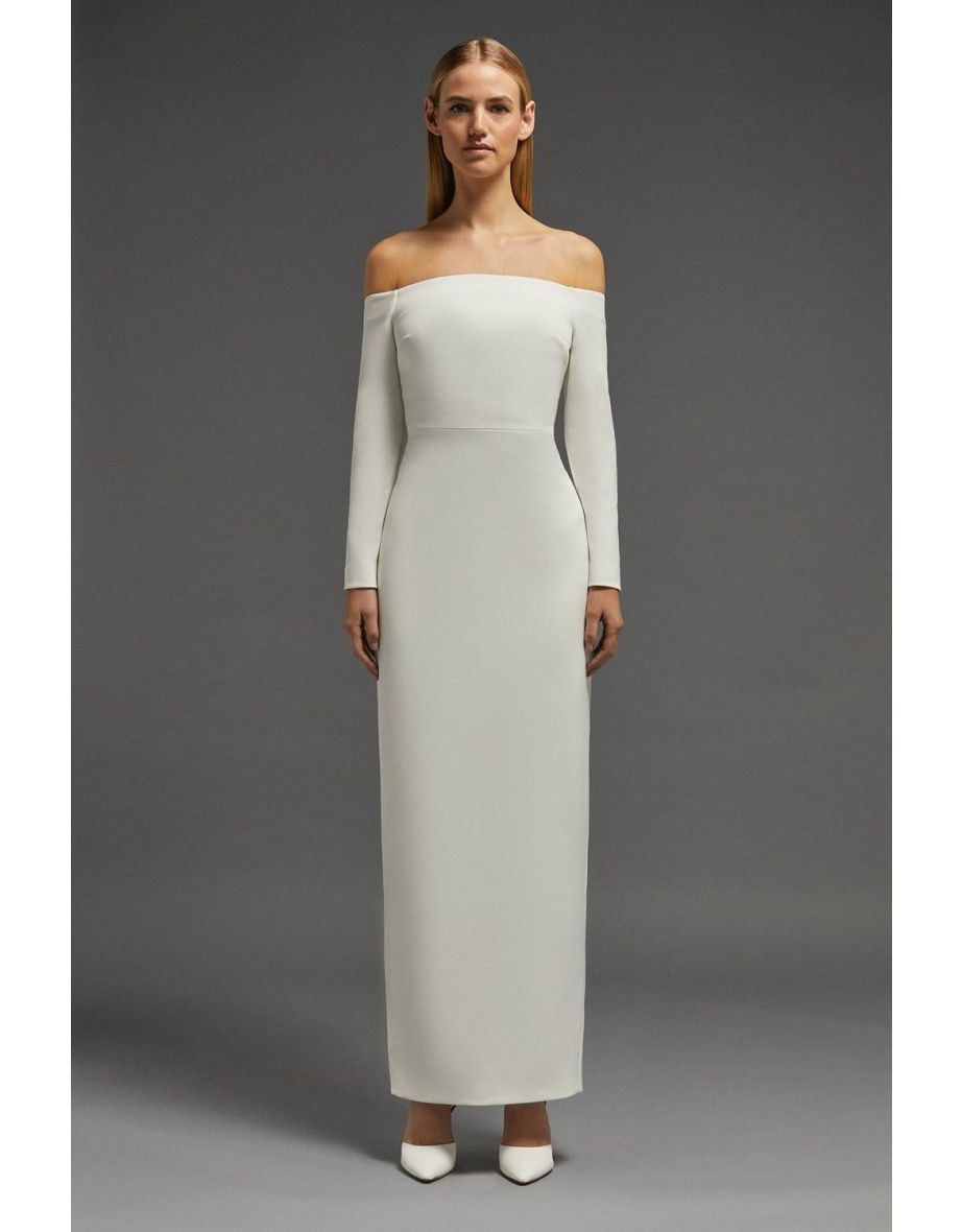 Bardot maxi dress long sleeve cheap