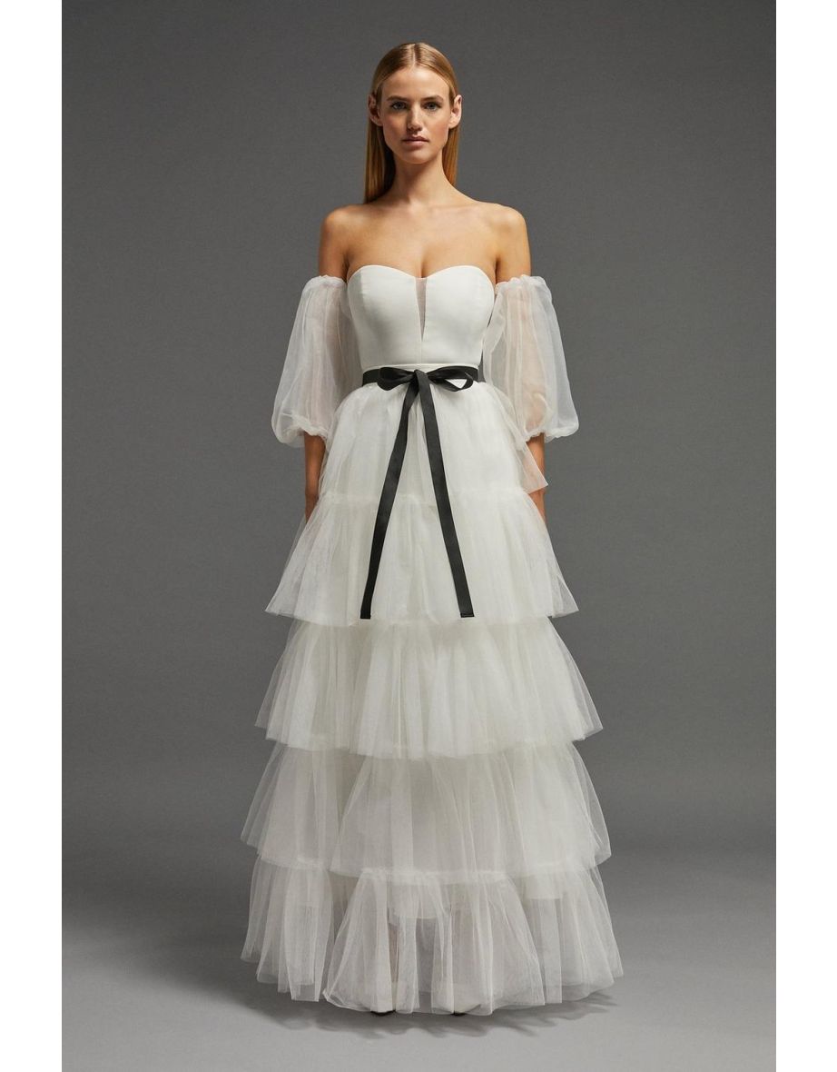 Tulle Layered Maxi Skirt