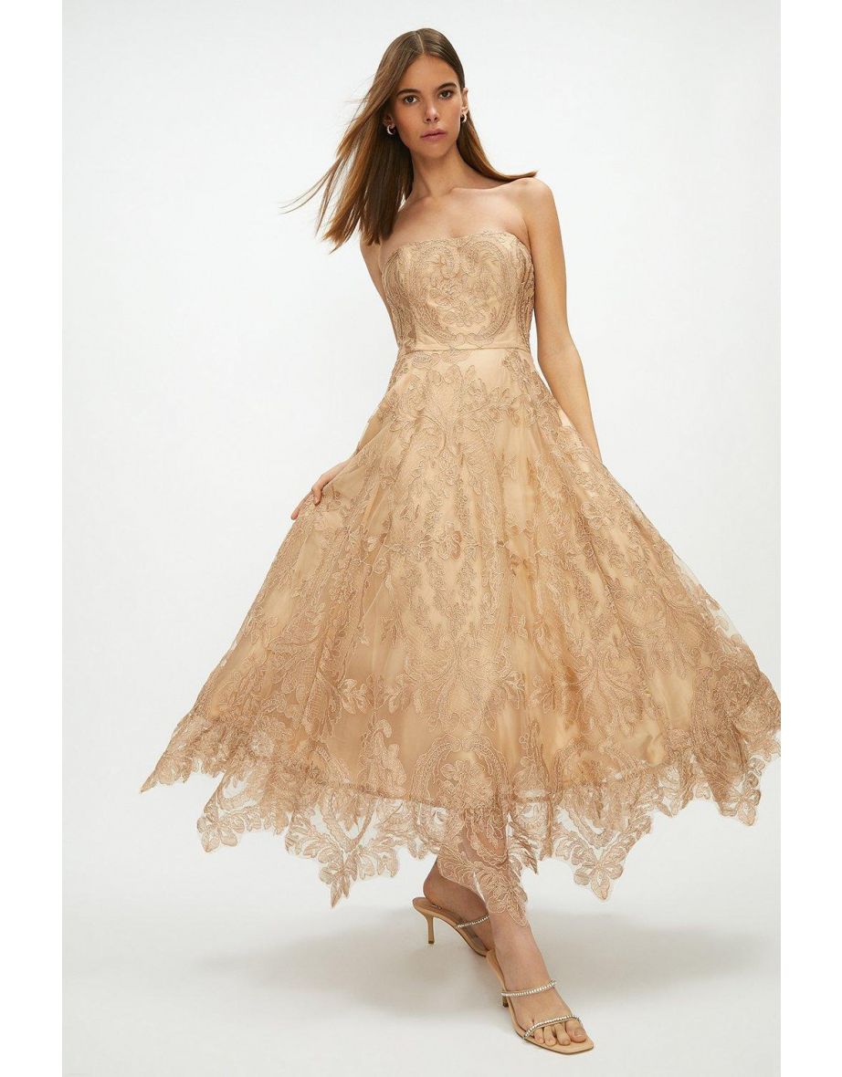 Premium Lace Full Midi Dress
