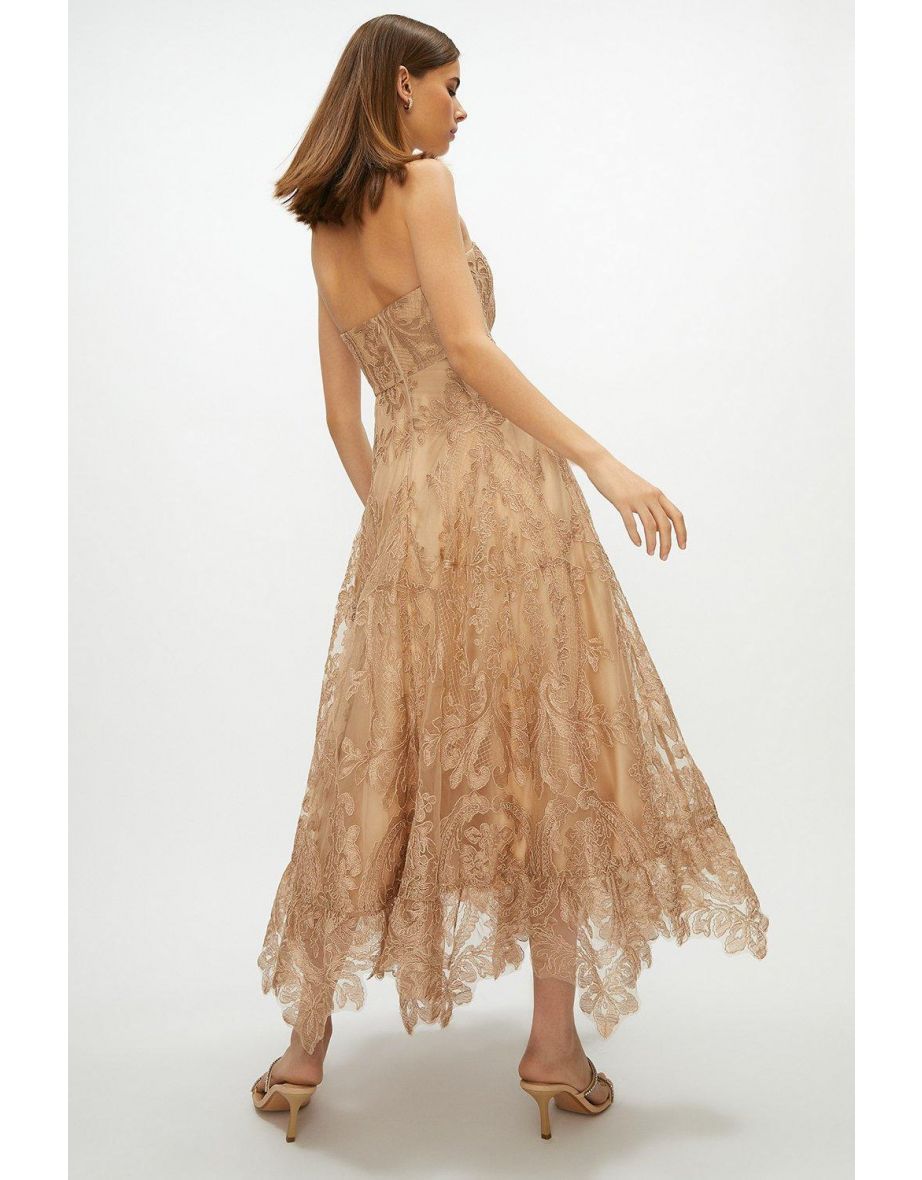 Premium Lace Full Midi Dress - 2